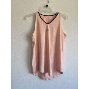 Nike Women's Peachy Pink Dri Fit Sleeveless Workout Tank Top Size Medium